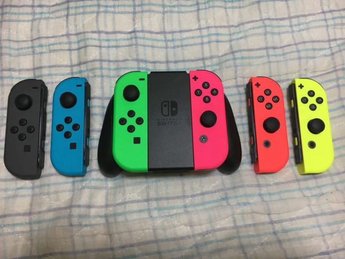 Nintendo SwitchのJoy-Con全色買ったから見てくれ
